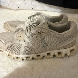 On Women's Athletic Shoes - Cream